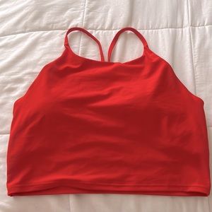 Red Tank Top Bra